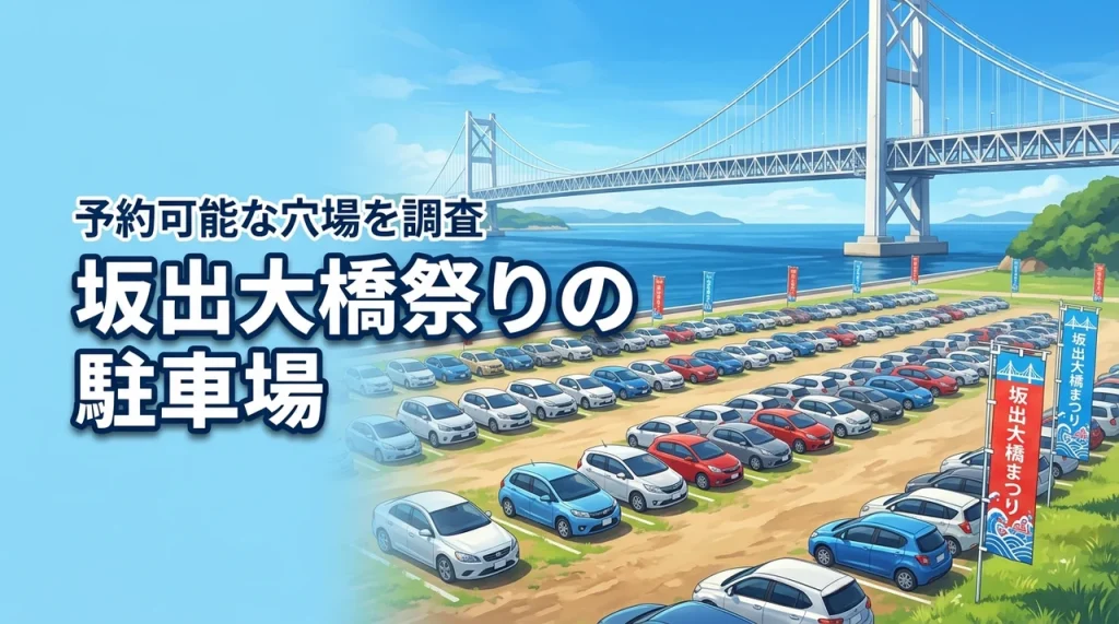 坂出大橋祭りの駐車場おすすめはどこ？予約可能な場所や穴場を調査！
